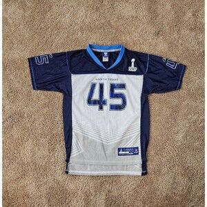 Reebok NFL Super Bowl XLV #45 Steelers vs Packers Jersey - Boy's L (14-16)